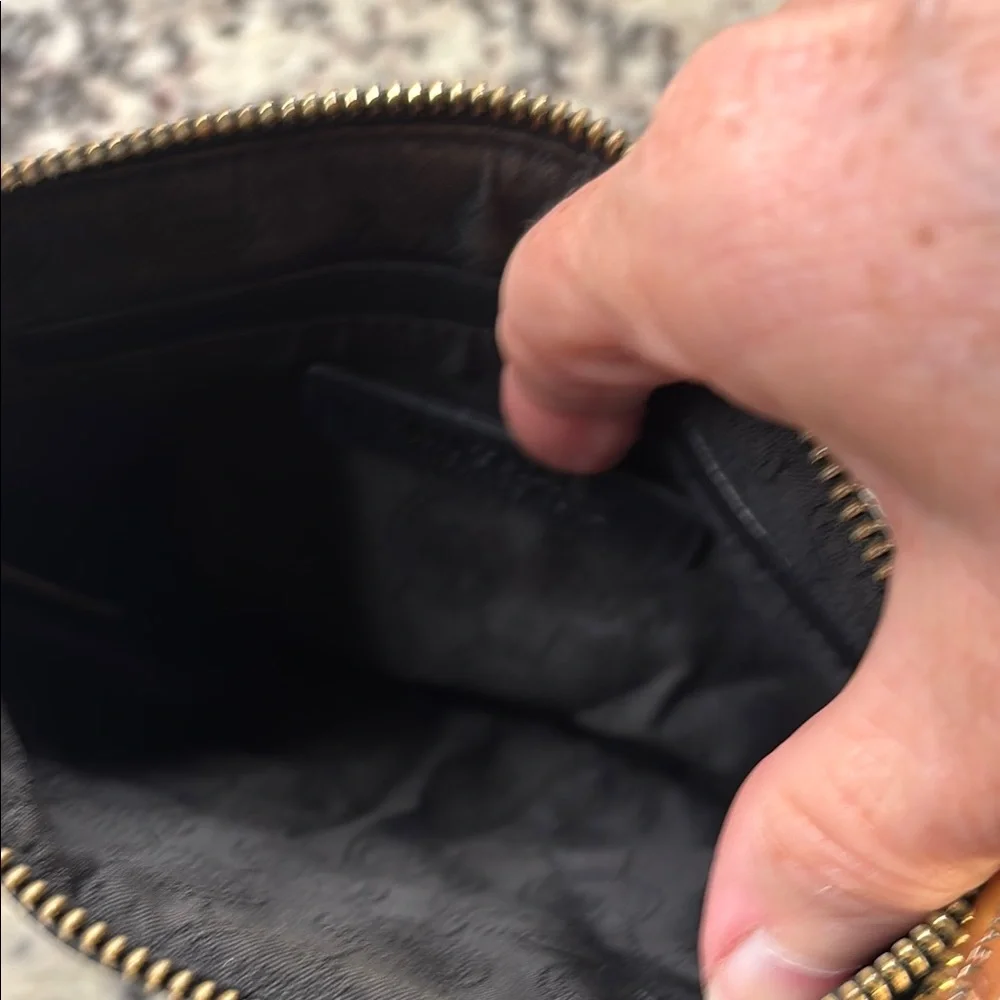 Michael Kors Brown and Black‎ Crossbody Bag with Monogram Print